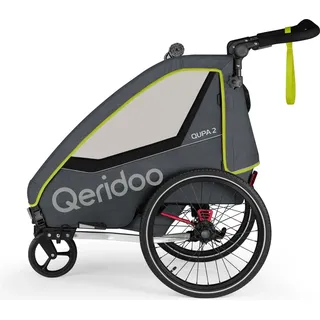 Qeridoo QUPA 2 Kinderanhänger gelb 2023