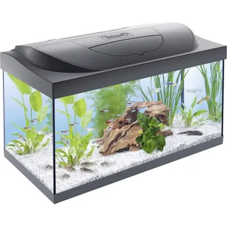 Tetra Starter Line Aquarium Komplett-Set - inkl. Tag- & Nachtlicht LED-Beleuchtung, Innenfilter, Heizer, Fischfutter und Wasseraufbereiter