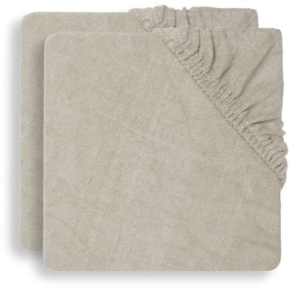 Jollein Wickelauflagenbezug - Nougat - 2er Pack - 50x70cm - Baumwollfrottee - Bezug Wickelauflage - Beige