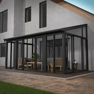 Juskys Wintergarten 548 x 312 cm 16 m2 Anthrazit