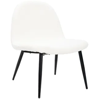 Livetastic Loungesessel , Schwarz, Beige , Holz, Metall, Textil , Pappel , Sperrholz , 63x82x74 cm , Wohnzimmer, Sessel, Polstersessel