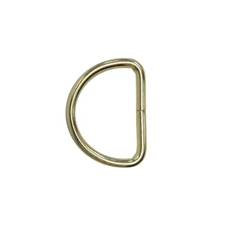 Merriway BH01612 19 mm "D"-Gardinenringe, Messing / Weiß, 20 Stück