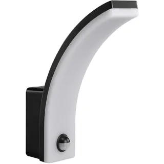 Maclean Brackets Außenwandleuchte LED schwarz 20 W IP65 2000lm inkl. Bewegungsmelder