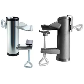 Verstellbar Terrassen Schirm Halter Außen Schirm Base Ständer Metall Klammer