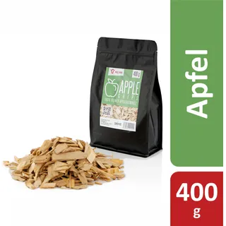 BBQ-Toro Apfel Räucherchips 400 g, Smokerchips für Gasgrill, Smoker, BBQ, rauchintensiv, Apfelholz - Braun