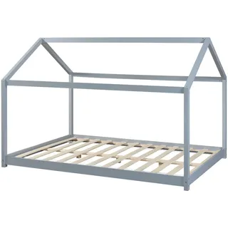 [en.casa] Kinderbett Cerro 120 x 200 cm Kiefer grau