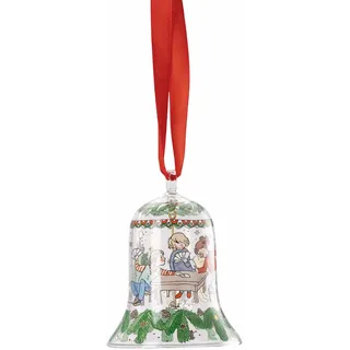 Hutschenreuther Weihnachten Sammelkollektion 2025 Glasglocke Weihnachtsspiele Weihnachtsglocke, 7 cm