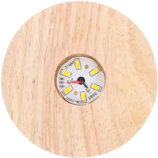 TOYANDONA Holz LED Display Base Warmes Licht USB Wiederaufladbar Kristall Kugel Ständer Kompakt Beleuchteter Holzsockel für Dekoration Nachtlicht Tischlampe
