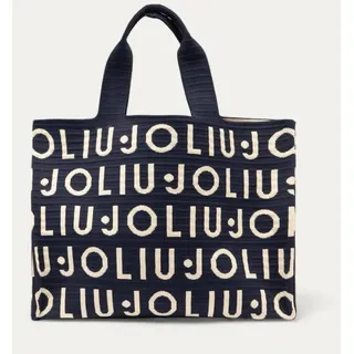 Liu Jo L TOTE KNITTED LOGO Damen Schultertasche Schwarz : Größe - UNICA Größe: UNICA - Schwarz
