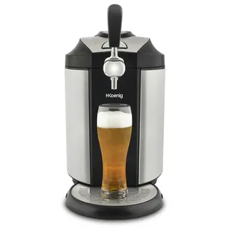 h.koenig Bierzapfanlage BW1890 - kompatibel mit allen 5L Universal-Edelstahl-Druckfässern