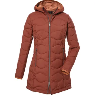 Steppmantel "GW 20 WMN QLTD PRK", Damen, Gr. 48, rot (apricot), Obermaterial: 100% Polyester;Futter: 100% Polyester;Füllung: 100% Polyester, G.I.G.A. DX BY KILLTEC, Mäntel Steppmantel, Damen Steppparka: wasserabweisend, atmungsaktiv, winddicht