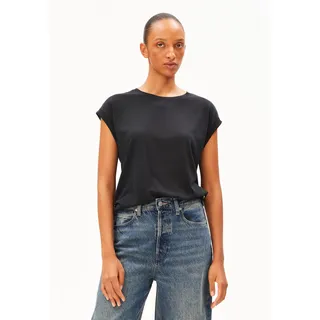 JILAANA T-SHIRT | TENCELTM Lyocell Mix - schwarz (XL)