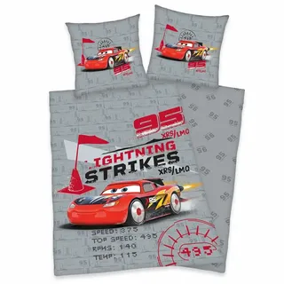Herding „CARS“ - Bettwäsche mit Wendemotiv, 100% Baumwolle, 135x200 cm+80x80 cm