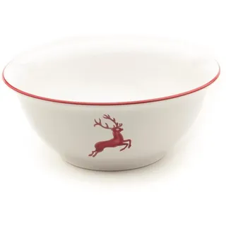 Gmundner Keramik Rubinroter Hirsch, Salatschüssel (Ø 33cm)