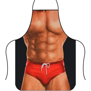 Yuknees Lustige Kochschürze,Muskelmann kochschürze, Kochen Küchenschürze Sexy Schürze, Geschenk für Herren, ideal für Grillparty