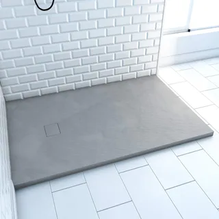 Marwell Duschwanne aus SMC Marwell Stone Rechteckig 80 x 120 x 2,6 cm Grau rutschfest