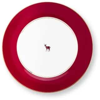 Pip Studio Love Birds Teller dunkelrot 26,5cm