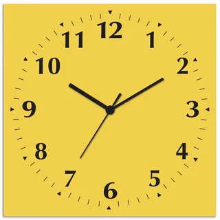 ARTland Quarz-Wanduhr 30 cm S7KB Gelb