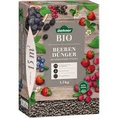 Bild von Bio Beerendünger, hochwertiger Dünger für Beerenpflanzen, organischer NPK-Dünger, mit Spurennährstoffen, ökologisch wertvoll, natürliche Langzeitwirkung, 1.5 kg, für ca. 15 qm