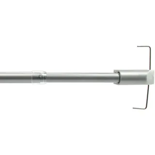 Liedeco Scheibenstange Ø 12 mm 1 läufig-läufig ausziehbar, silberfarben