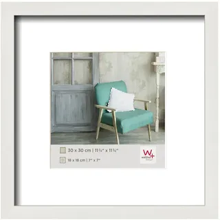 walther + design Stockholm EA330W Bilderrahmen weiß 30x30 cm 2er Set