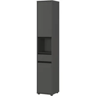 Germania Lemont Hochschrank 33 x 181 x 34 cm Grau Holz