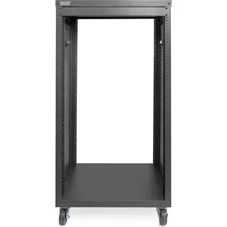 DIGITUS Universal 19-Zoll Equipment Rack mit Rollen, 21HE