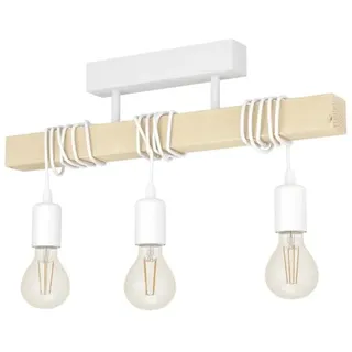 EGLO TOWNSHEND 1 DECKE 3L WEISS/HOLZ