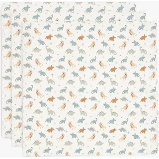 jollein 535-851-67100 Spucktücher/Mundtücher Musselin 3er Pack - Roarsome (70x70cm)