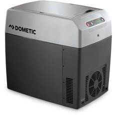 DOMETIC TropiCool TC 21FL - tragbare elektrische Kühlbox, 21 Liter, 12/24 V DC/ 220 - 240 Volt AC für Auto, Lkw, Boot, Reisemobil und Steckdose, Grau