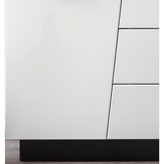 Bild von Sideboard, Schwarz, Weiß hochglanz - 160x80x43.6 cm