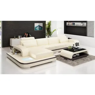 Design Wohnlandschaft Ecksofa Polster Eckgarnitur Ledersofa Luxus Sitzgarnitur