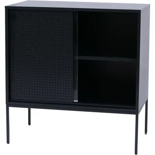 Mendler Highboard 85 x 80 x 45 cm schwarz
