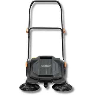 FUXTEC Handkehrmaschine FX-HK65, Kehrgerät für mittlere bis größere Außenbereiche, 650 mm Arbeitsbreite, 20 L Kehrbehälter, Flächenleistung bis ca. 2000 m2, ergonomisches Design
