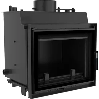 Kratki Kamineinsatz KRATKI MAJA DECO 8 kW Stahl Schwarz/Abdeckplatte Glas