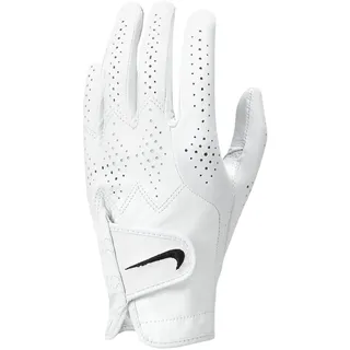 Nike Golfhandschuh Tour Classic IV Herren – Premium Leder Golf Glove Left Hand – Präziser Grip & Tour Performance – Komfortabler Golfhandschuh, Pearl White/Pearl White/Black, M