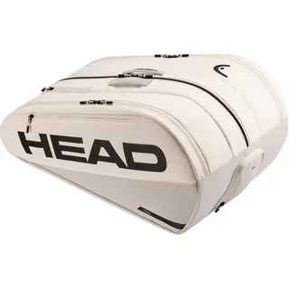 Head Tennis-Racketbag Tour Racquet Bag XL (Schlägertasche, 3 Hauptfächer) 2026 weiss/grau 12er