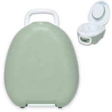 My Carry Potty - Grünes Pastell Töpfchen, preisgekrönter tragbarer Toilettensitz für Kleinkinder, den Kinder überall hin mitnehmen können