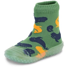 Sterntaler Baby - Jungen Skridsikre sokker Hausschuh Socken, Grün, 19/20 EU