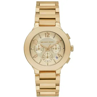 Michael Kors Gramercy Watch für Damen, Quarz-Chronographenwerk mit Edelstahlarmband