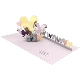 Grafik-Werkstatt Grafik Werkstatt |Pretty Pop-Up Karte | dreidimensional | Zur Hochzeit