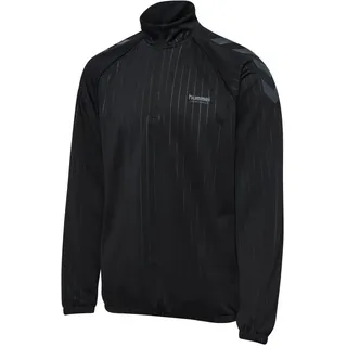 hummel Stripe Halbreißverschluss-Sweatshirt Schwarz 2XL