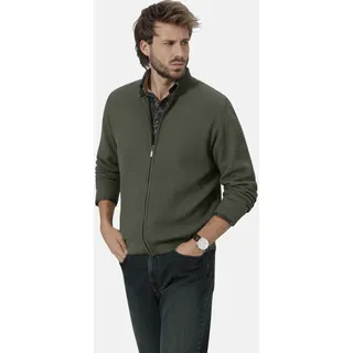 Strickjacke BABISTA "Strickjacke VELENTTO", Herren, Gr. M, grün (oliv), Obermaterial: 100% Baumwolle CO., Strickjacken Strickjacke