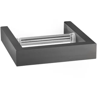 ZACK Toilettenpapierhalter LINEA aus Edelstahl graphite für Wandmontage