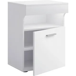 VCM Nachtschrank Slepal 45 x 39 x 61 cm Weiß