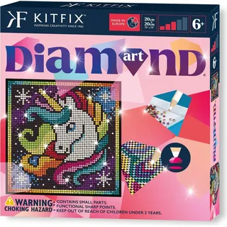 Diamond Art Einhorn-DIY-Set mit Werkzeugen und Zubehör