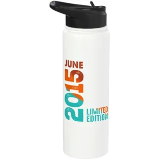 Seit Juni 2015 Jahr 2015 Retro 2015 Vintage 2015 Edition Stainless Steel Insulated Water Bottle