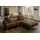 Schlafcouch Leder 3-Sitzer Grau