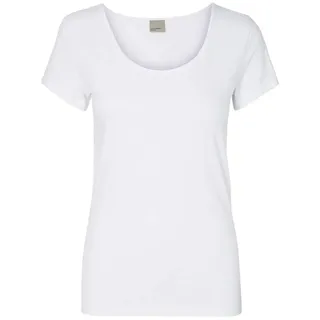 VERO MODA Damen T-Shirt VMMAXI My SS Soft U - Neck NOOS, Einfarbig, Gr. 34 (Herstellergröße: XS), Weiß Bright White