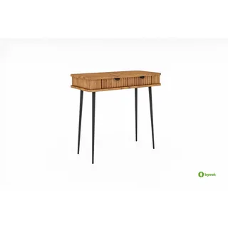 byoak Schminktisch Lina Wildeiche , Holz , Echtholz,Wildeiche , 90x84x46 cm , Wohnzimmer, Wohnzimmertische, Konsolentische